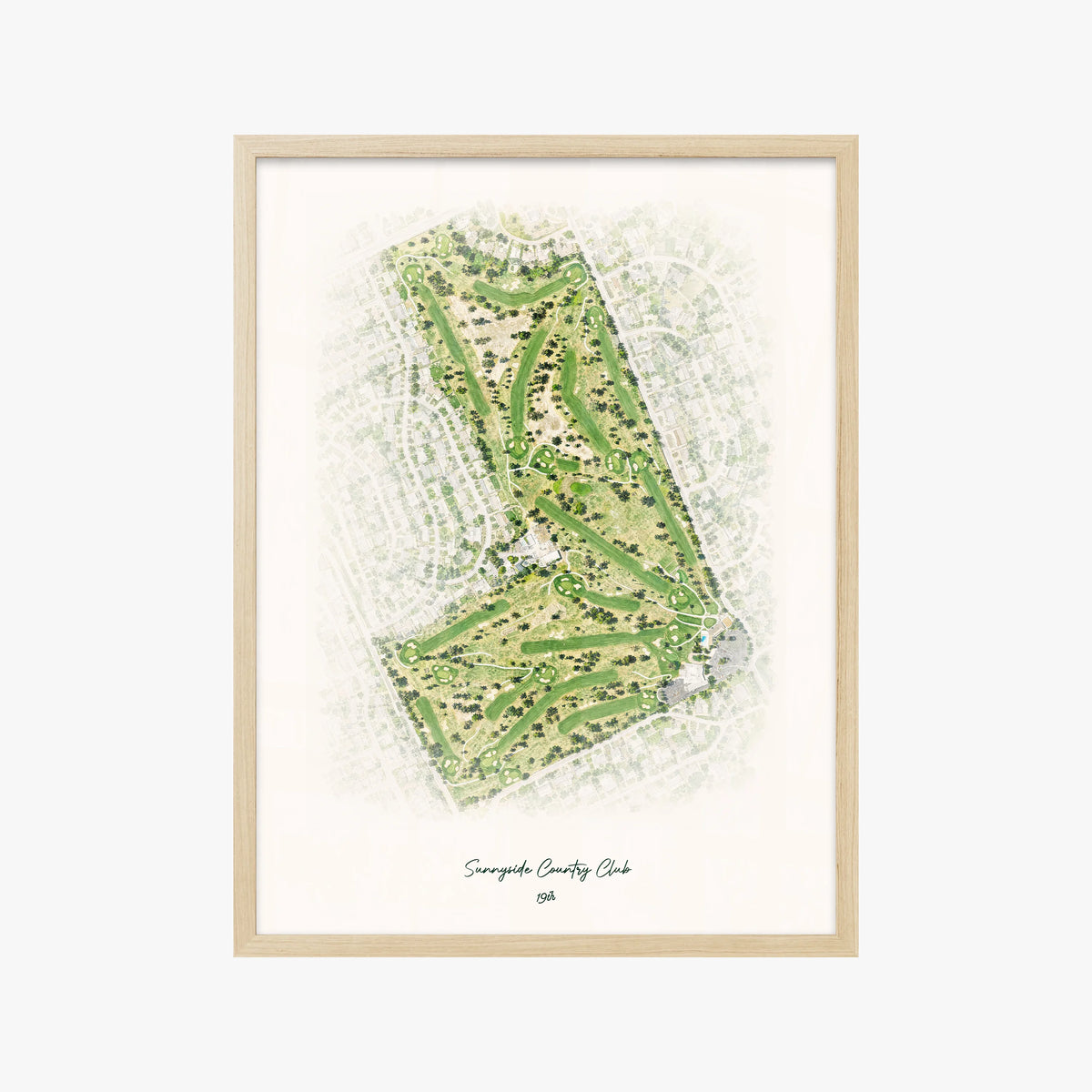 Sunnyside Country Club wood frame