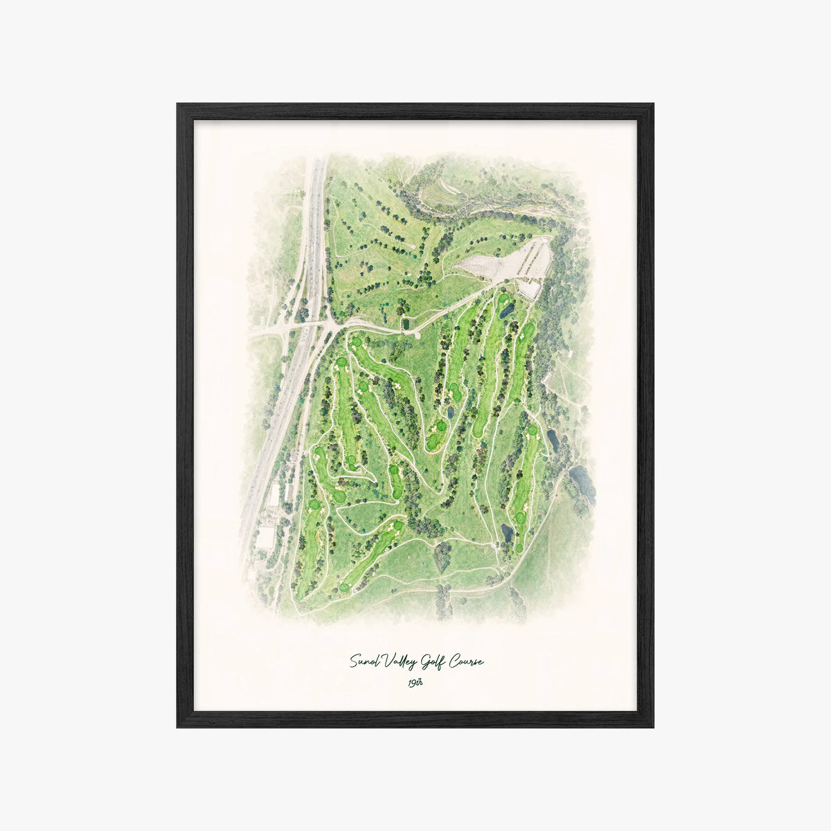 Sunol Valley Golf Course black frame