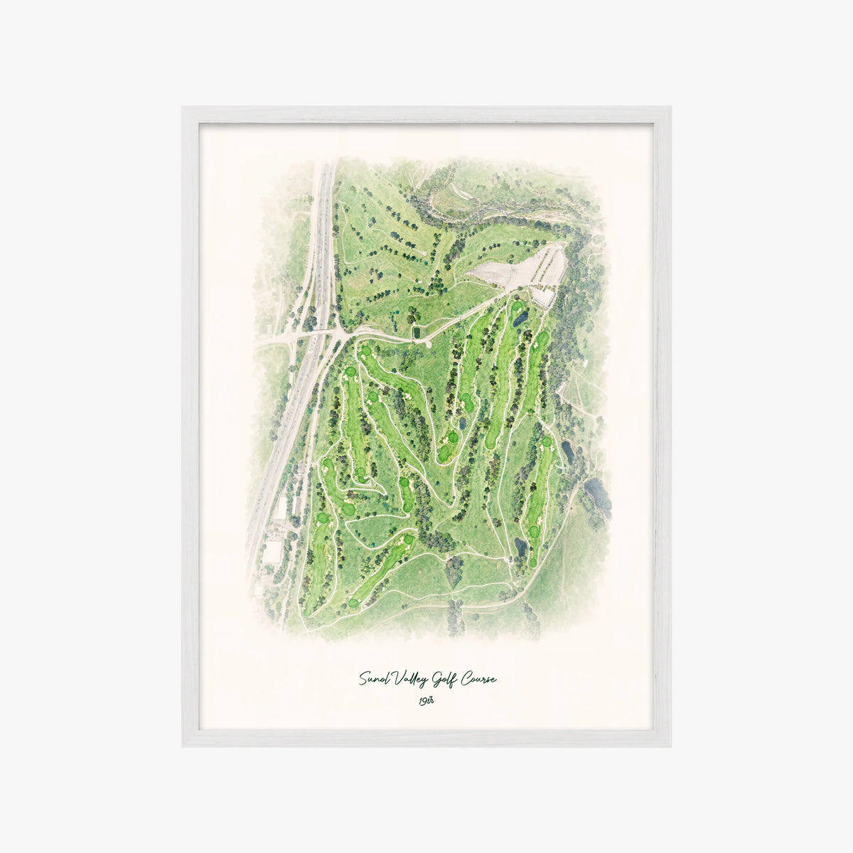 Sunol Valley Golf Course white frame