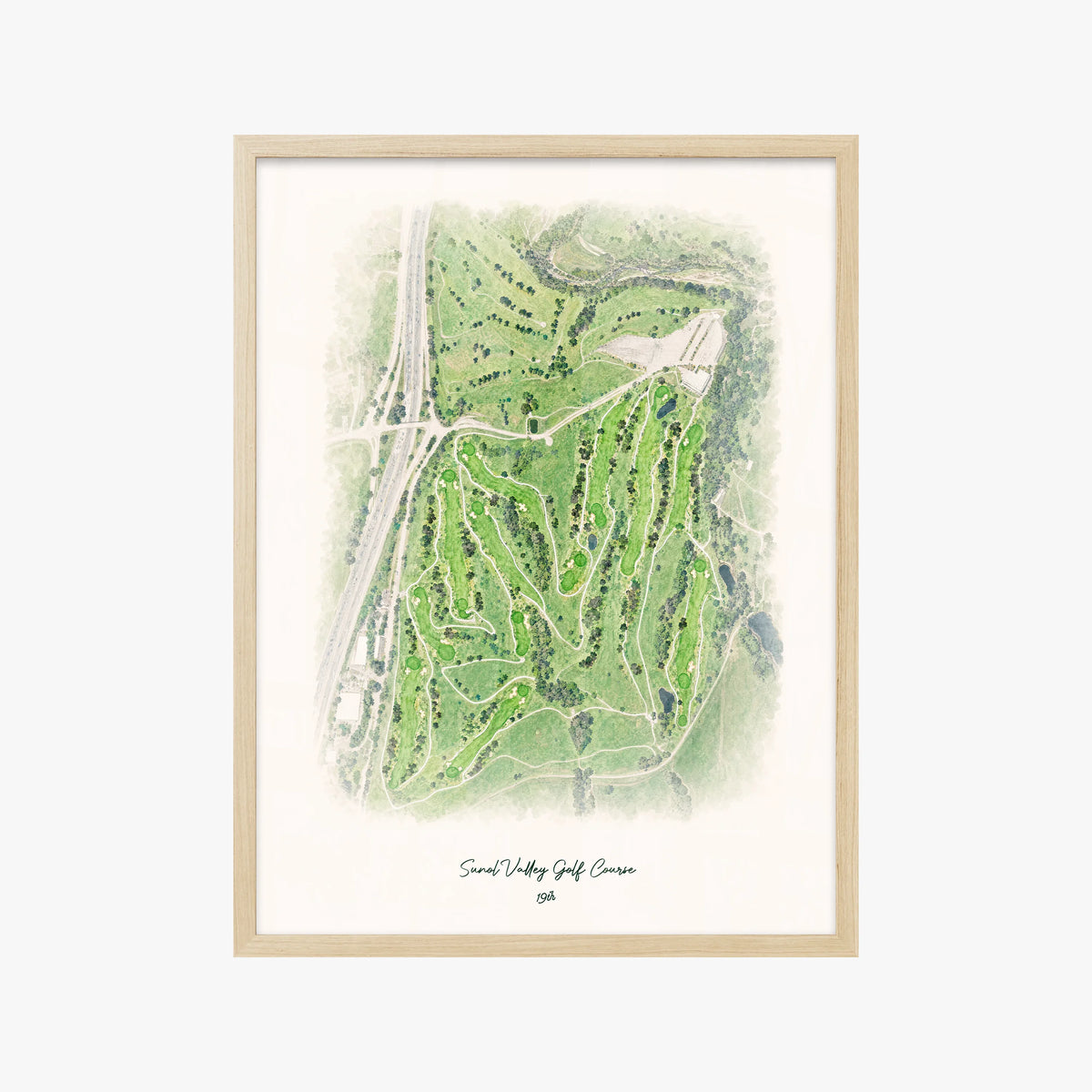 Sunol Valley Golf Course wood frame