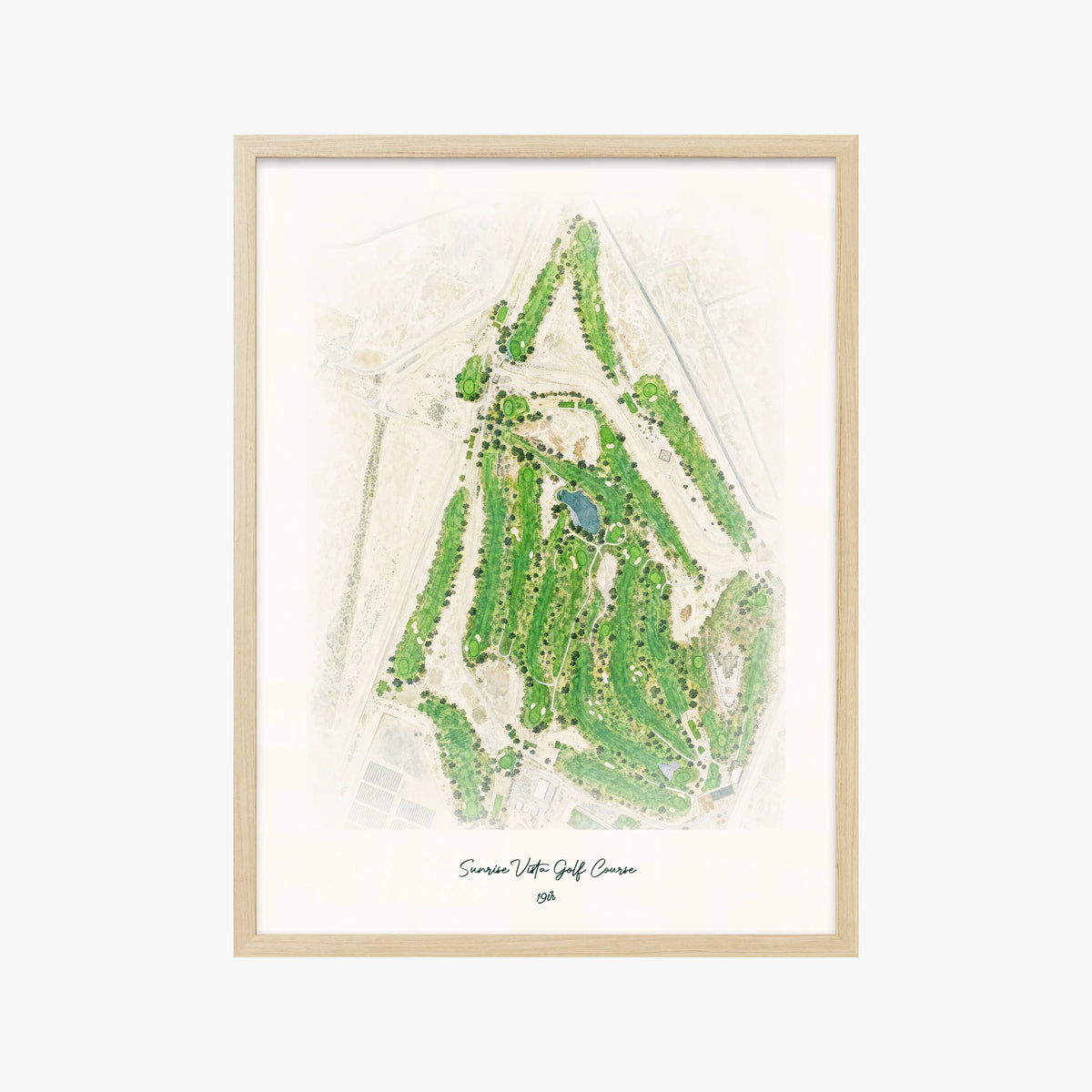 Sunrise Vista Golf Course wood frame