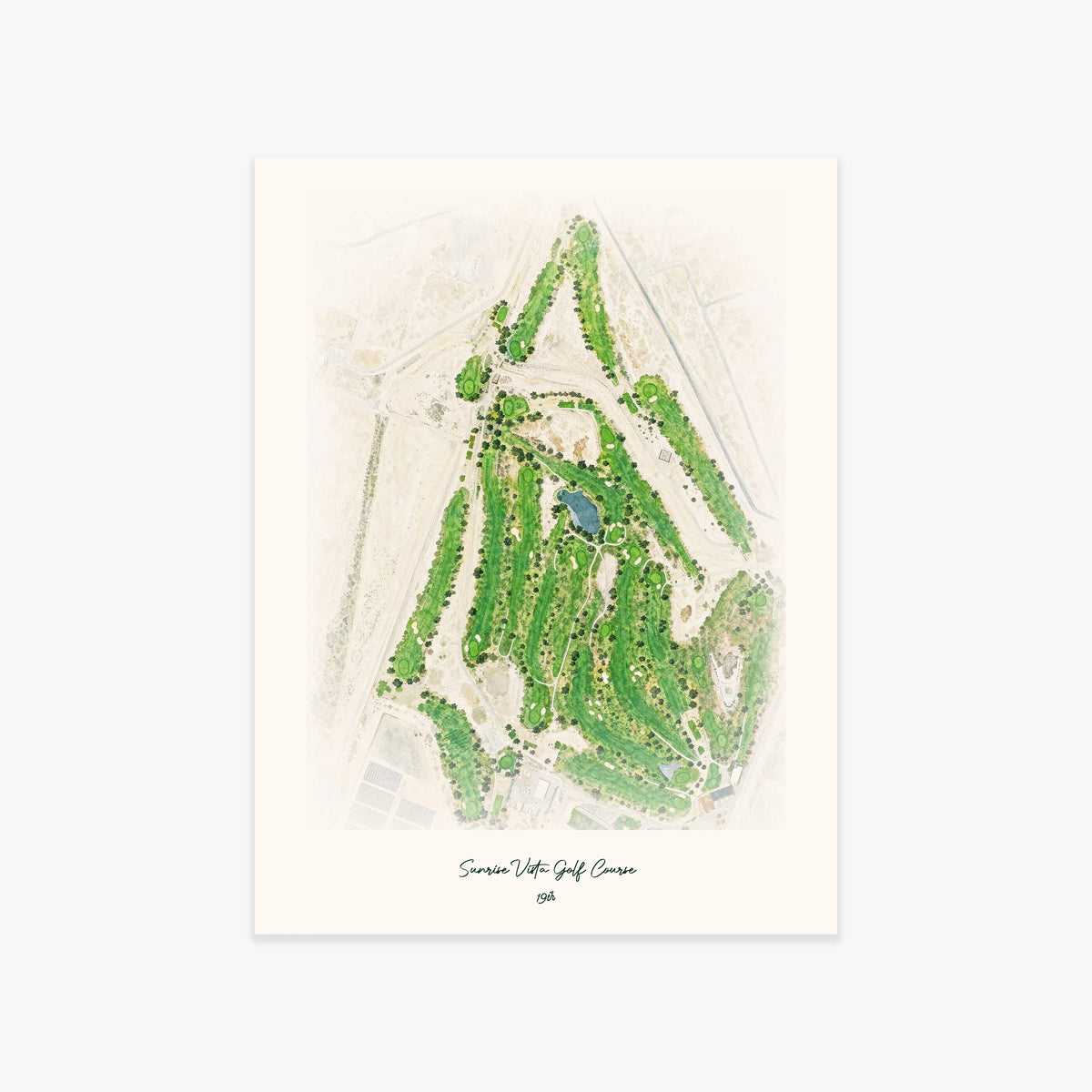 Sunrise Vista Golf Course printed artwork