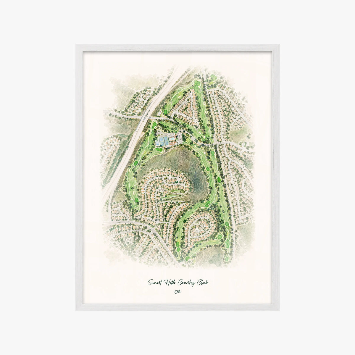 Sunset Hills Country Club white frame