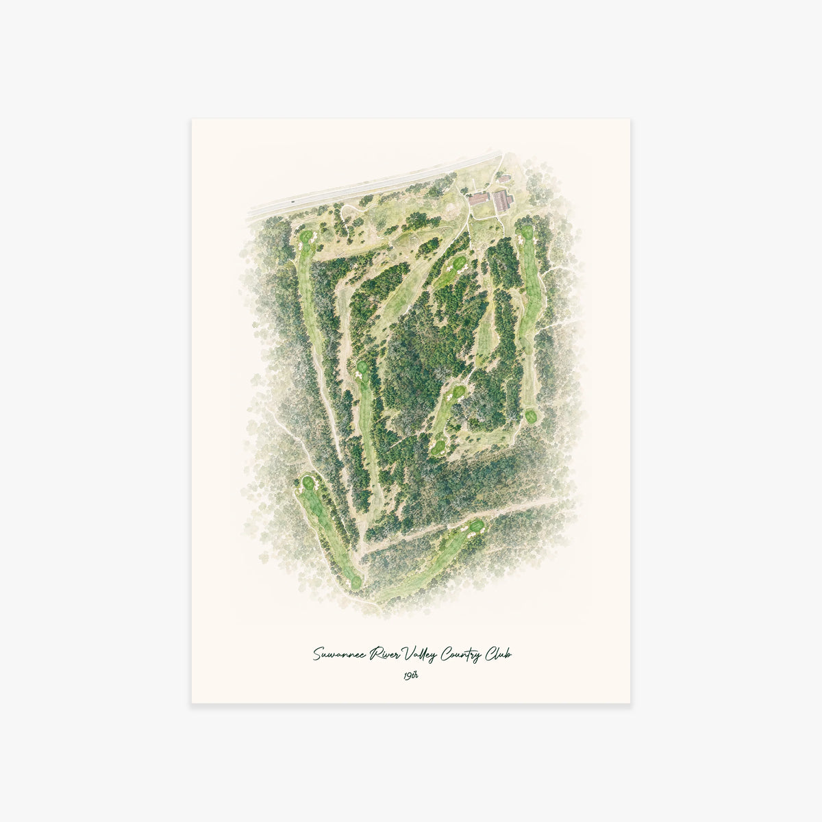 Suwannee River Valley Country Club printed artwork