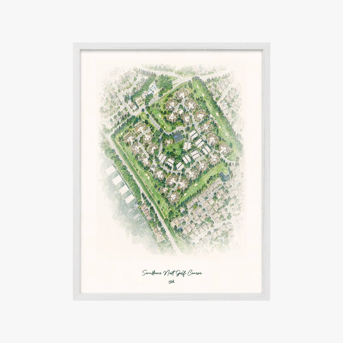 Swallows Nest Golf Course white frame