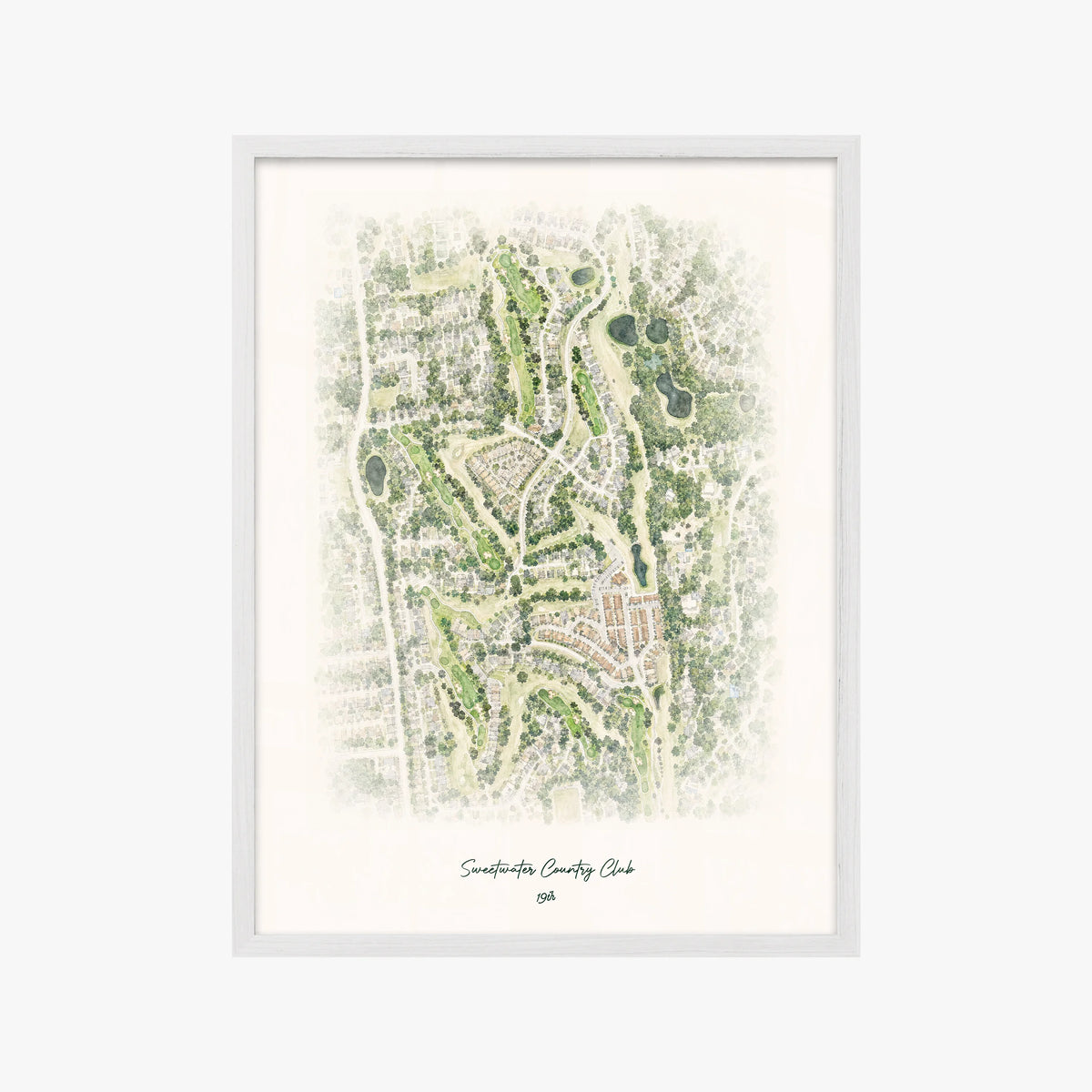 Sweetwater Country Club white frame