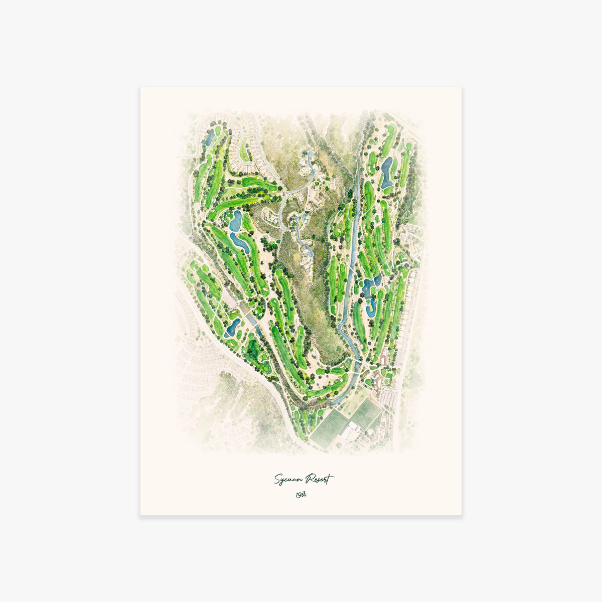 Sycuan Resort printed artwork