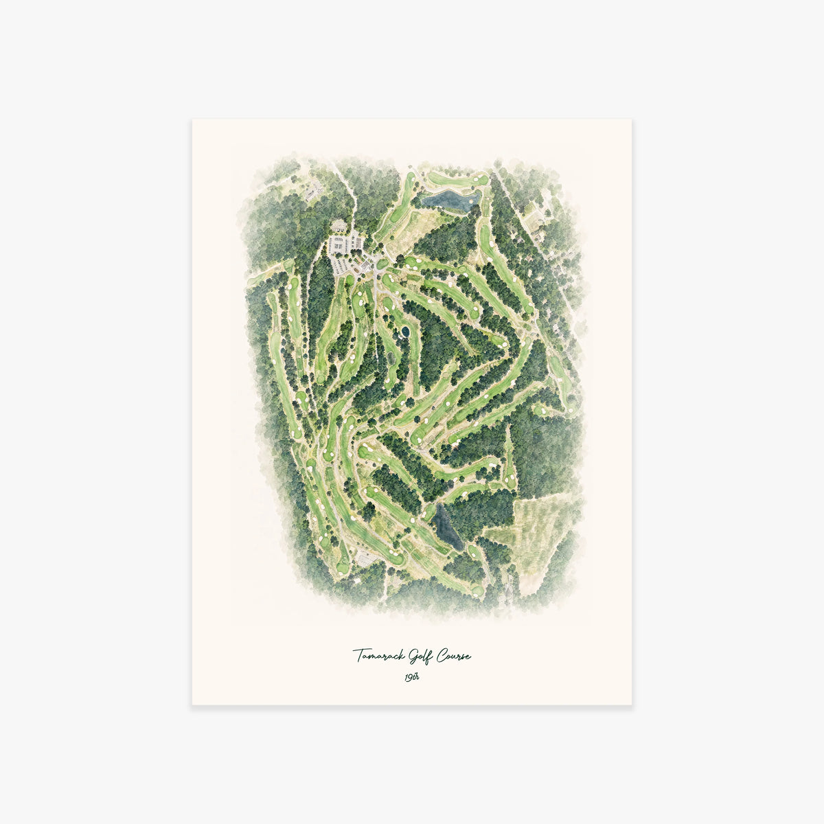 Tamarack Golf Course printed artwork