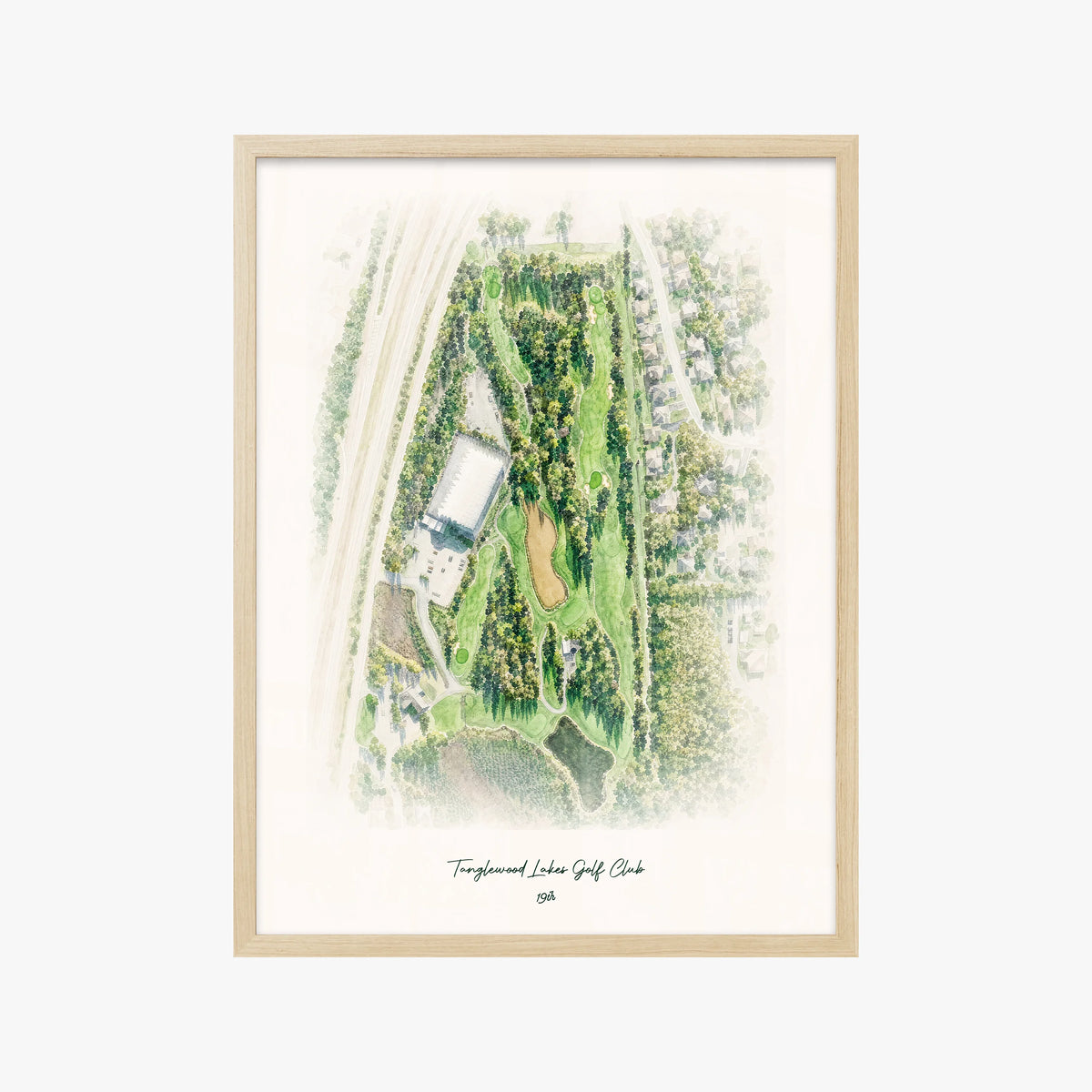 Tanglewood Lakes Golf Club wood frame