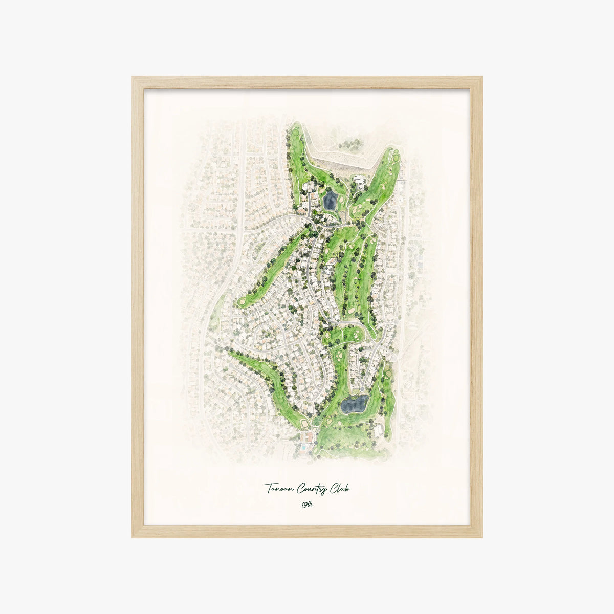 Tanoan Country Club wood frame