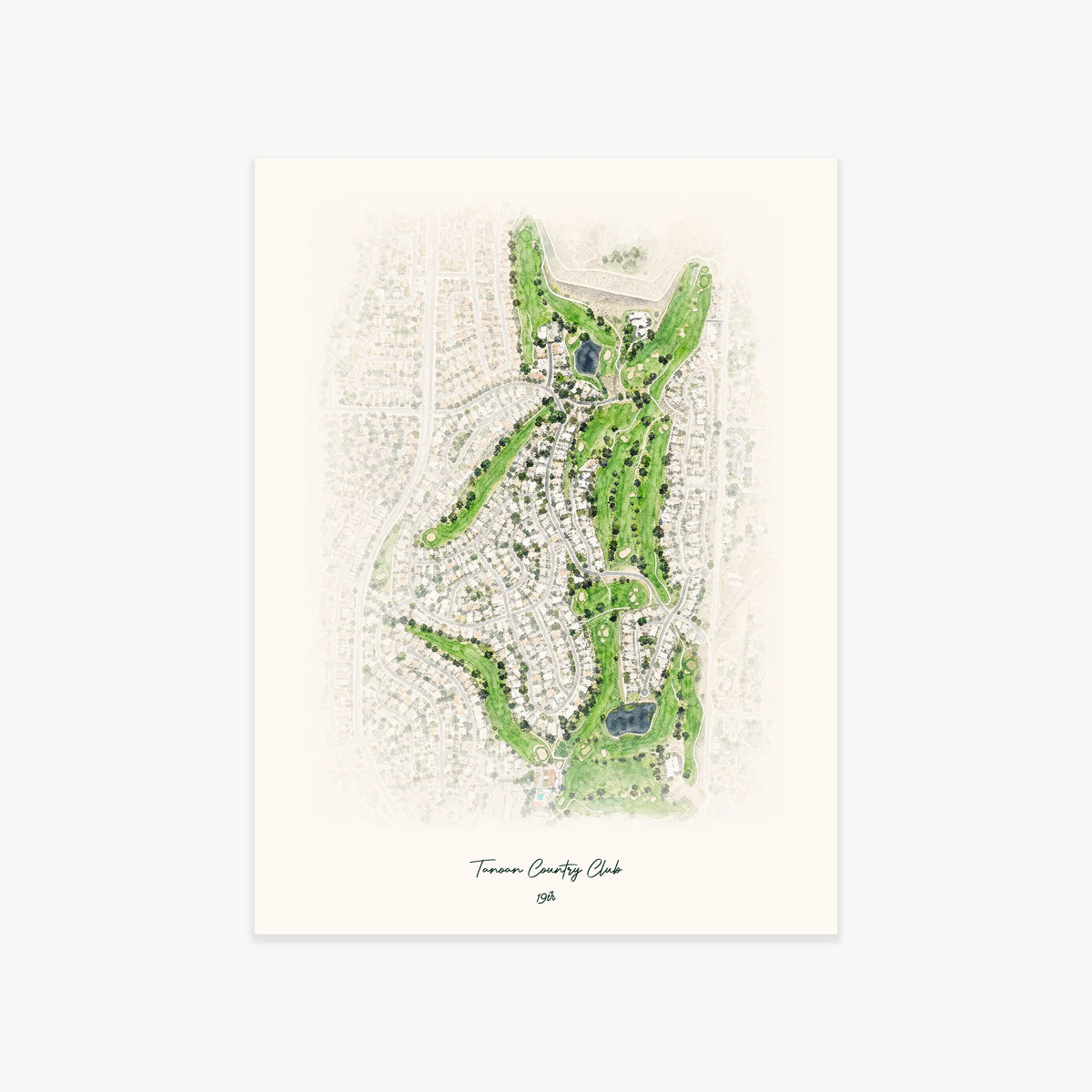 Tanoan Country Club printed artwork