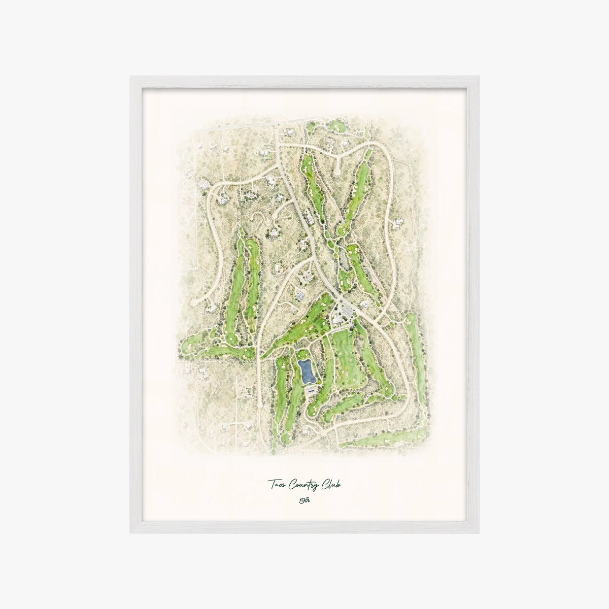 Taos Country Club white frame