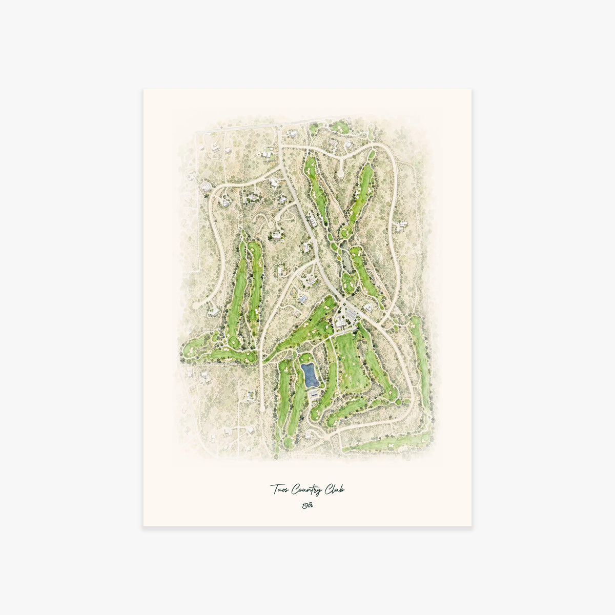 Taos Country Club printed artwork