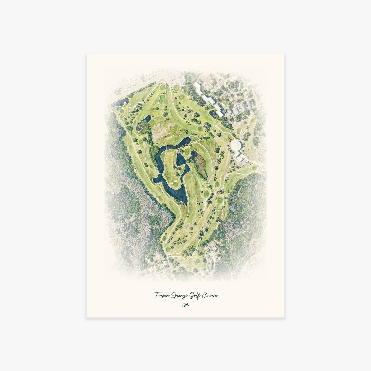 Tarpon Springs Golf Course printed artwork