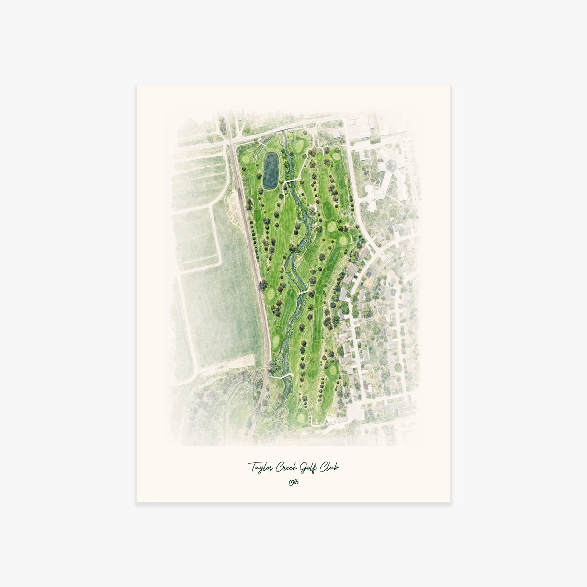Taylor Creek Golf Club printed artwork