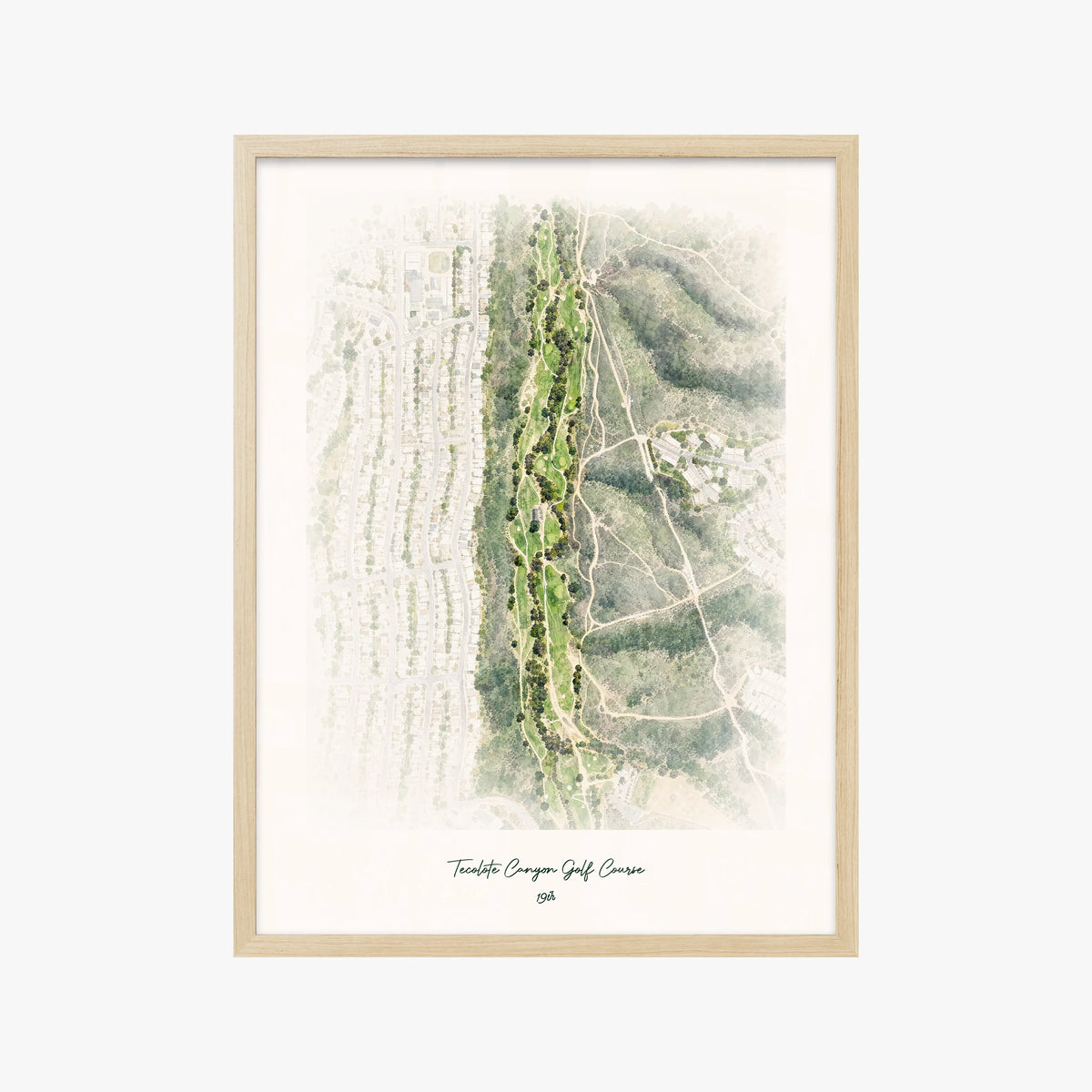 Tecolote Canyon Golf Course wood frame