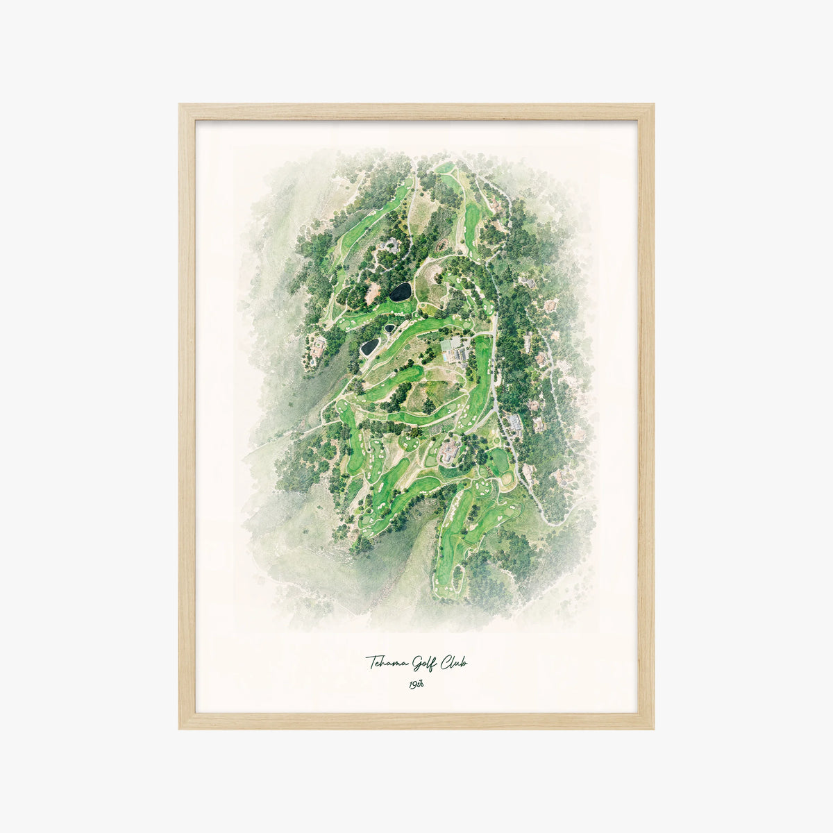 Tehama Golf Club wood frame