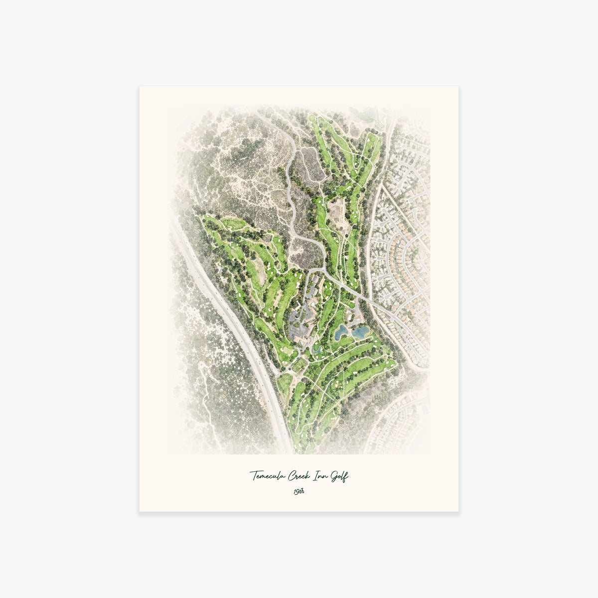 Temecula Creek Inn Golf printed artwork
