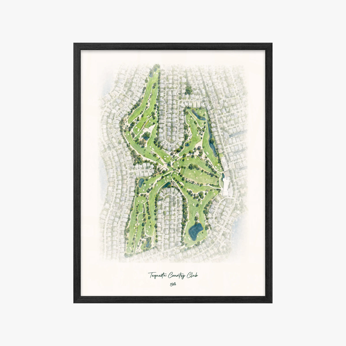 Tequesta Country Club black frame
