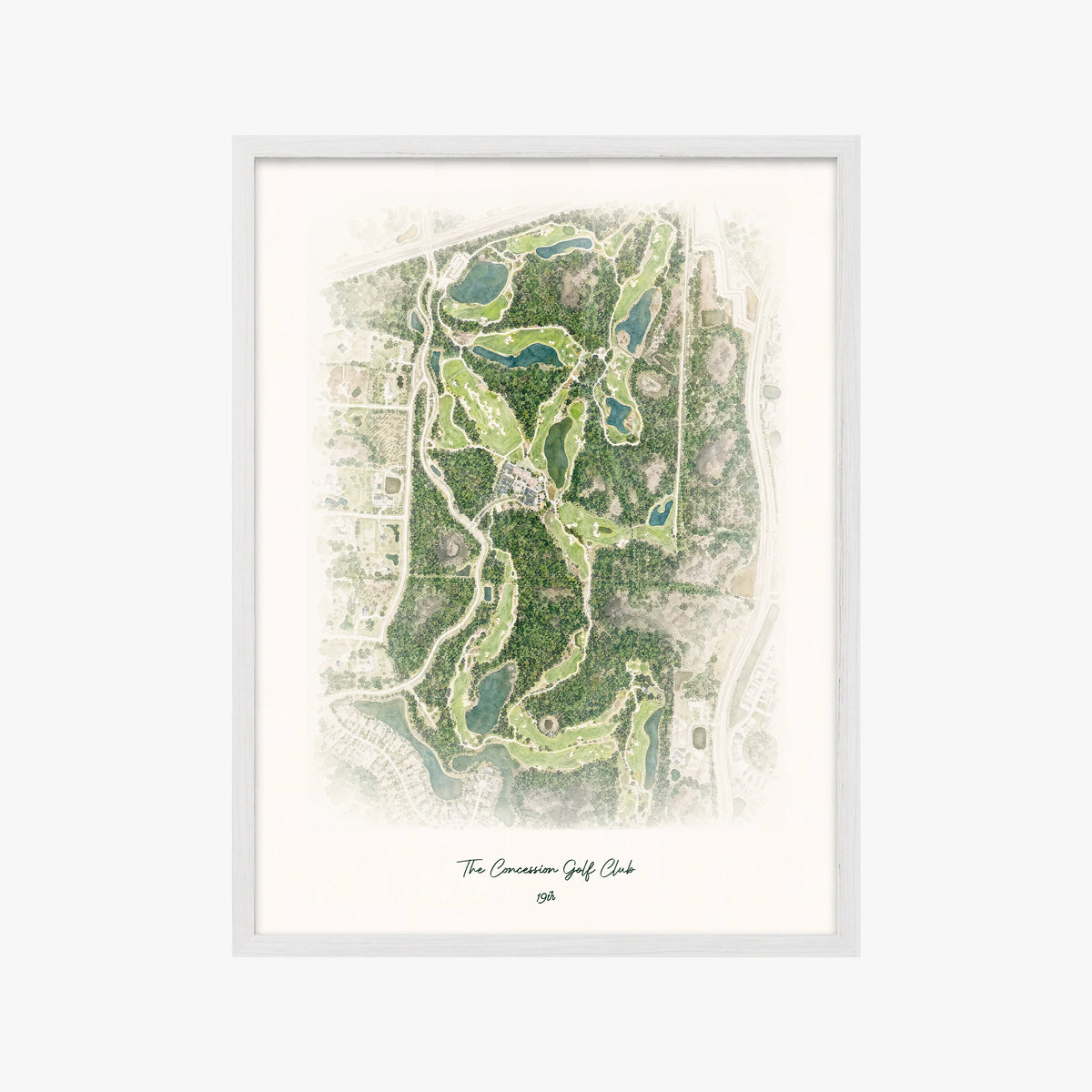 The Concession Golf Club white frame