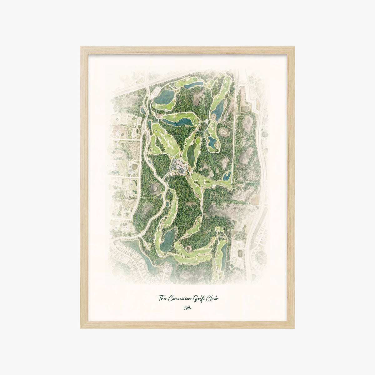 The Concession Golf Club wood frame