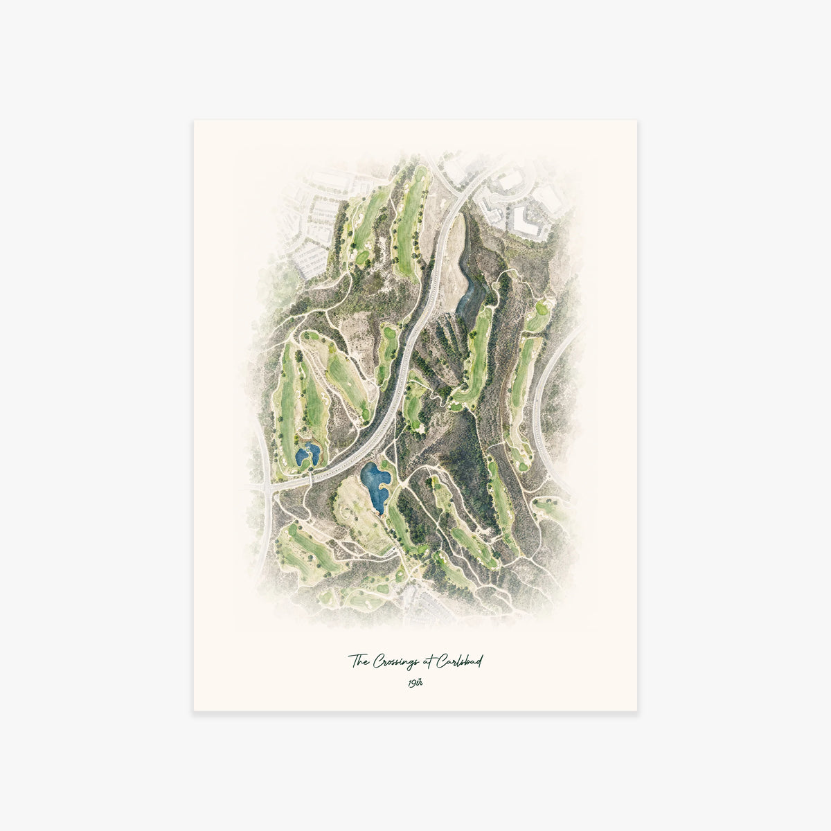 The Crossings at Carlsbad printed artwork