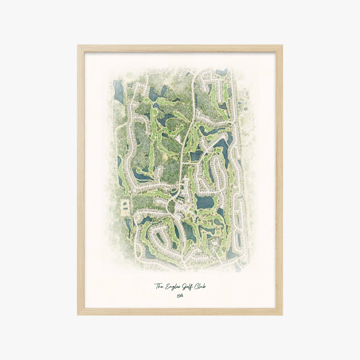 The Eagles Golf Club wood frame