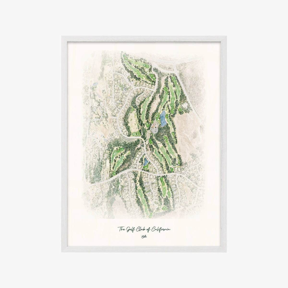 The Golf Club of California white frame