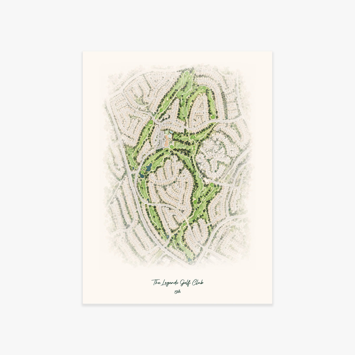 The Legends Golf Club printed artwork