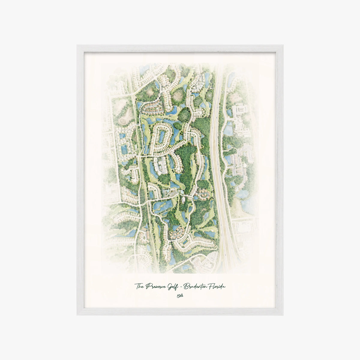 The Preserve Golf - Bradenton Florida white frame