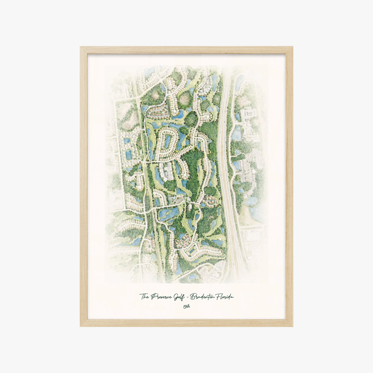 The Preserve Golf - Bradenton Florida wood frame