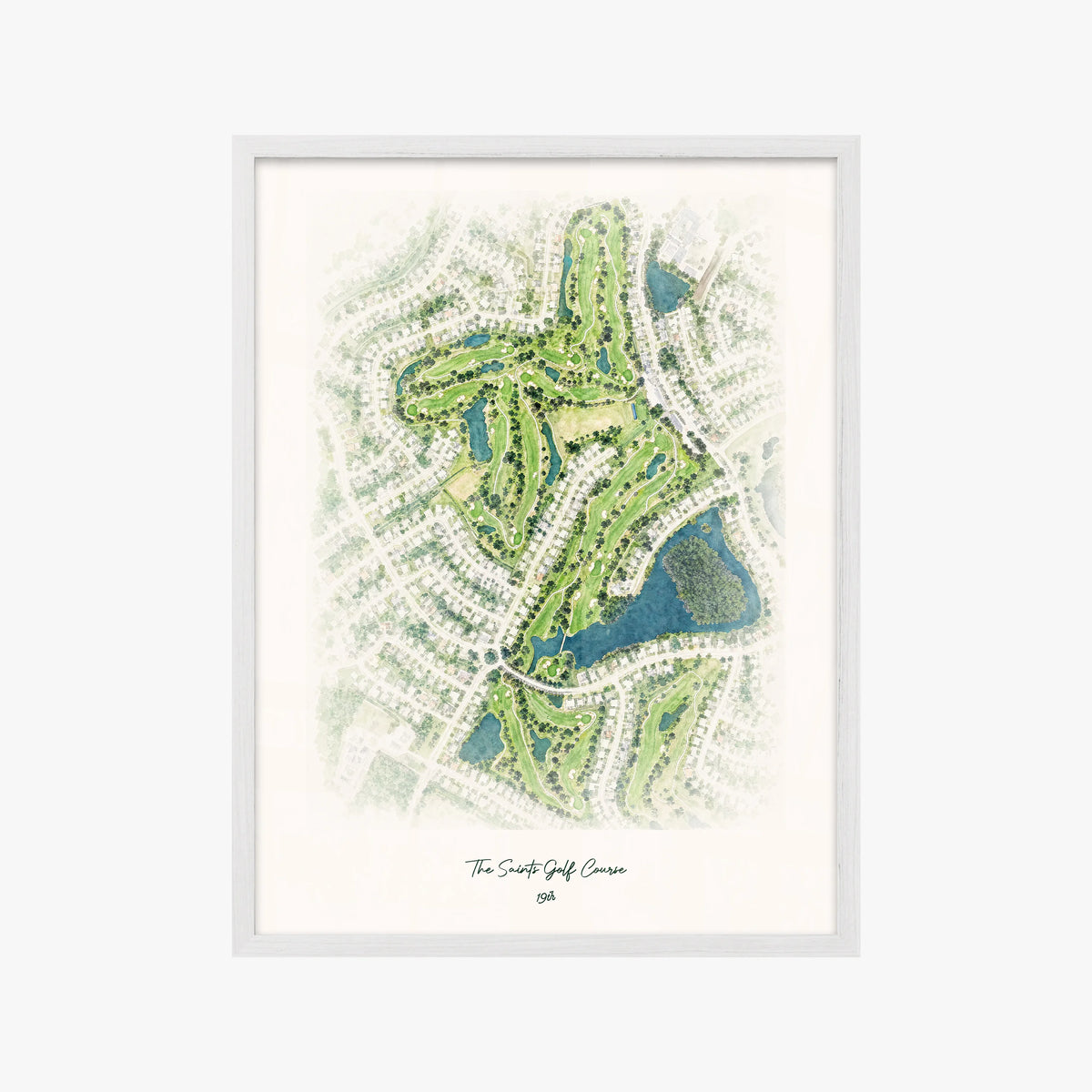 The Saints Golf Course white frame