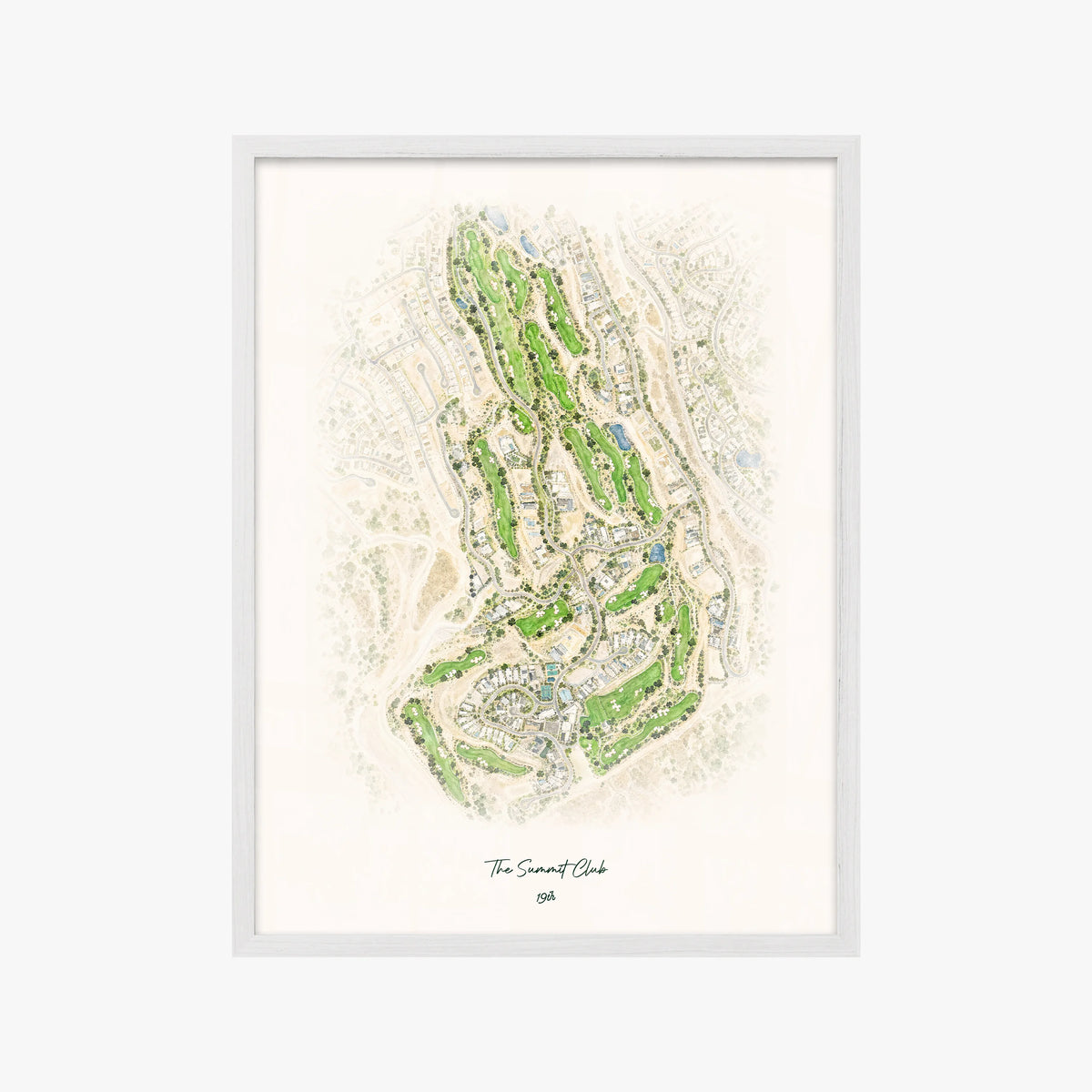 The Summit Club white frame