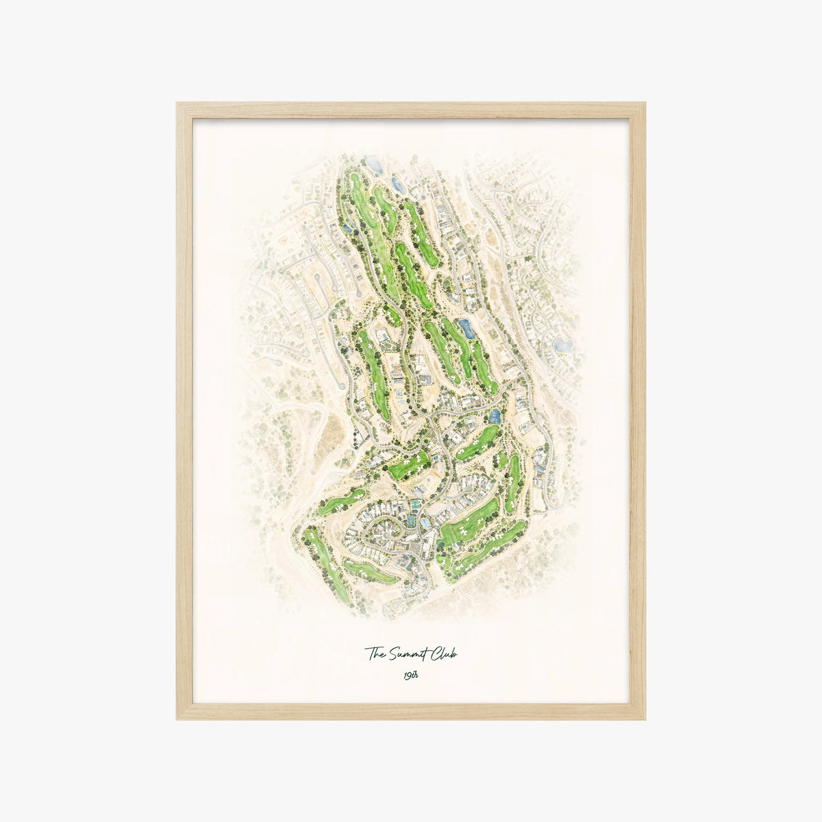 The Summit Club wood frame