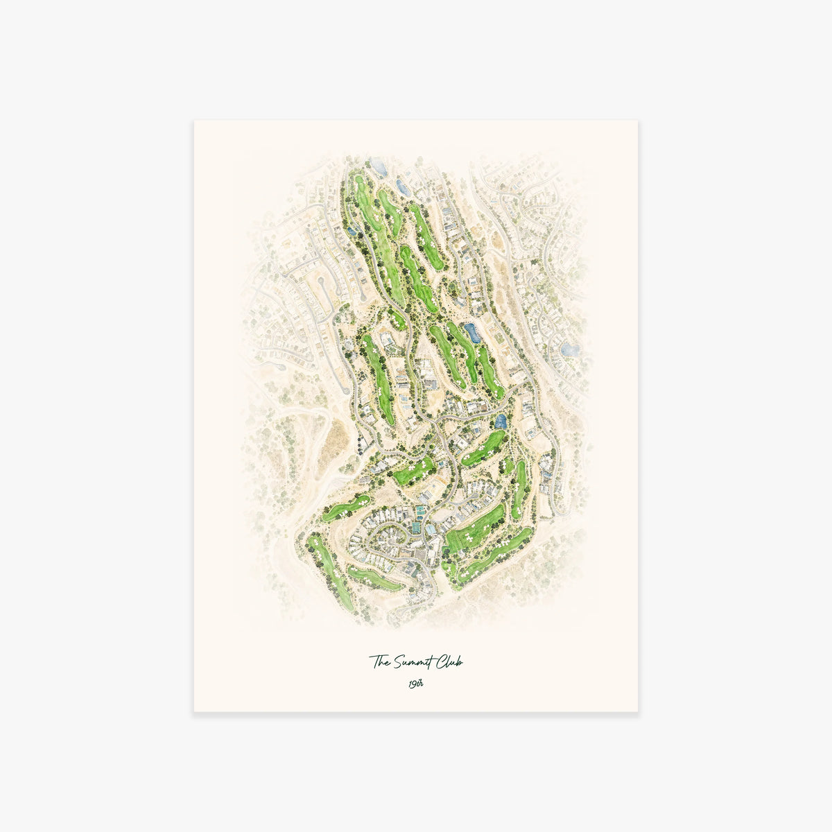 The Summit Club printed artwork