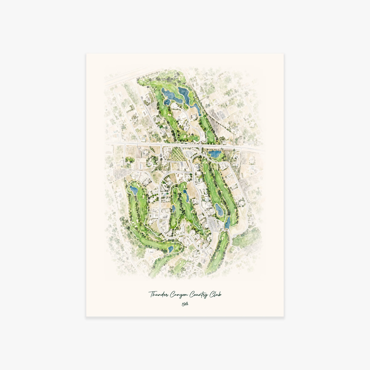 Thunder Canyon Country Club printed artwork