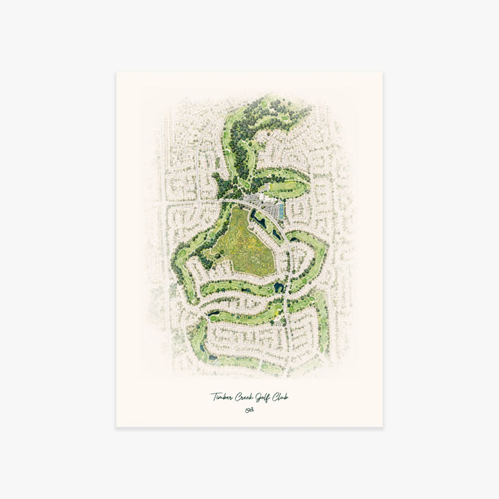 Timber Creek Golf Club printed artwork