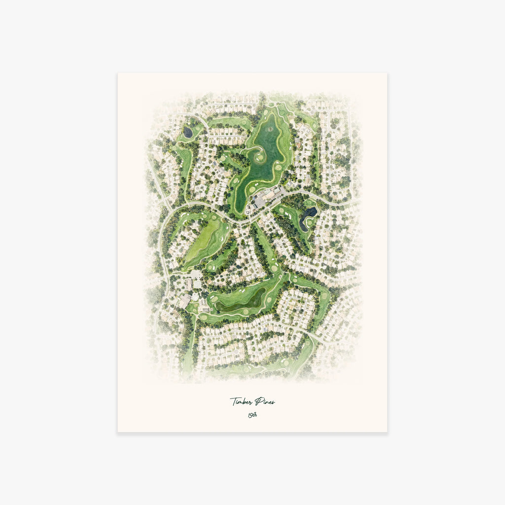 Timber Pines printed artwork