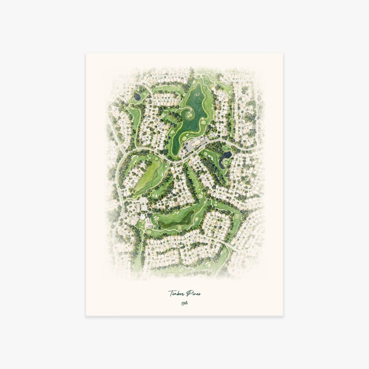 Timber Pines printed artwork