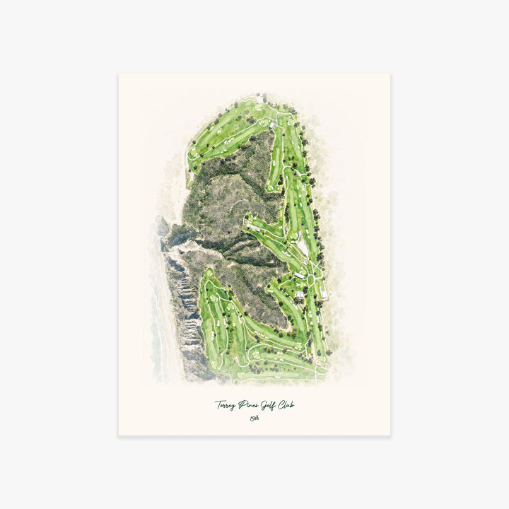 Torrey Pines Golf Club printed artwork