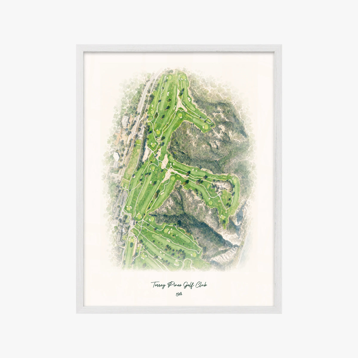 Torrey Pines Golf Club white frame