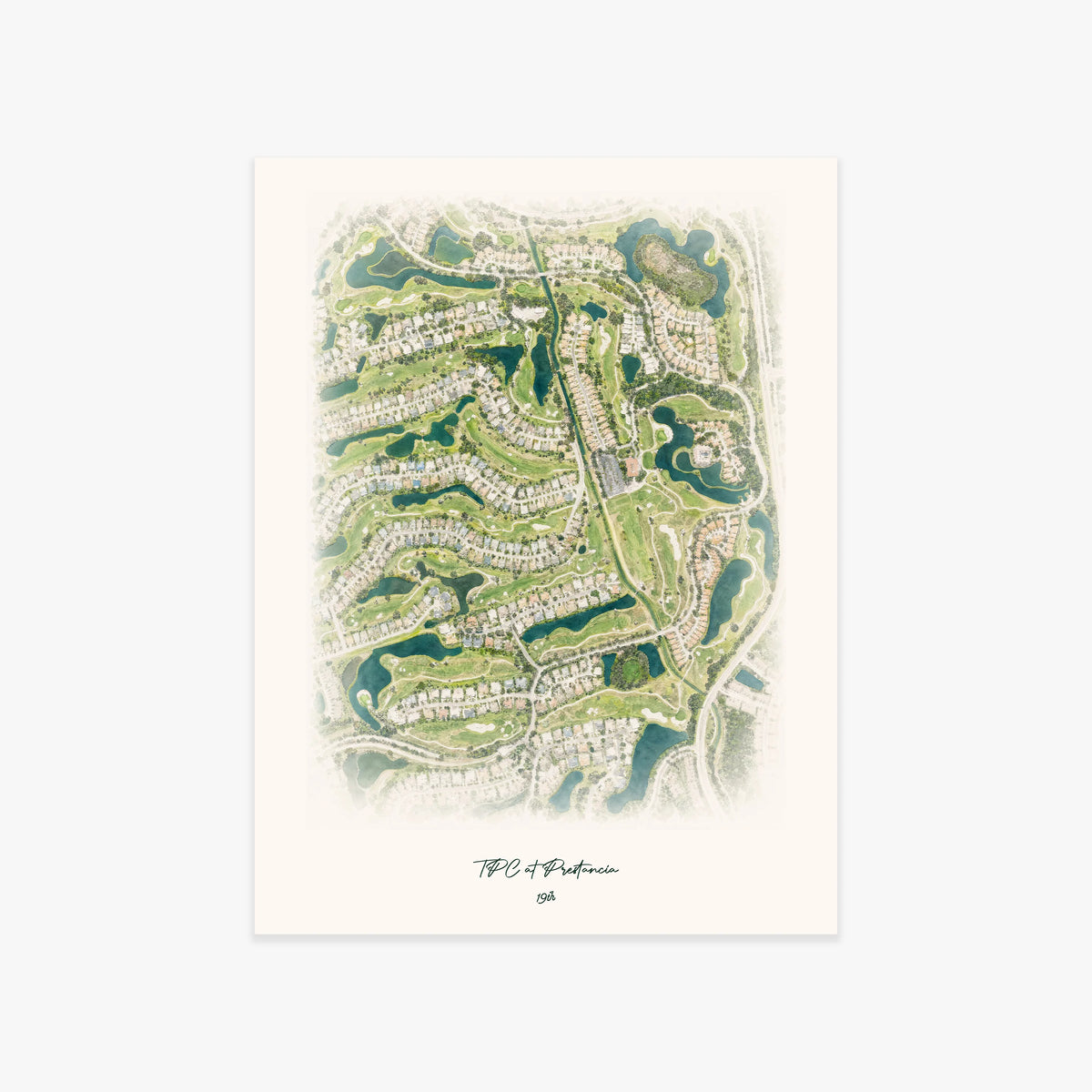 TPC at Prestancia printed artwork