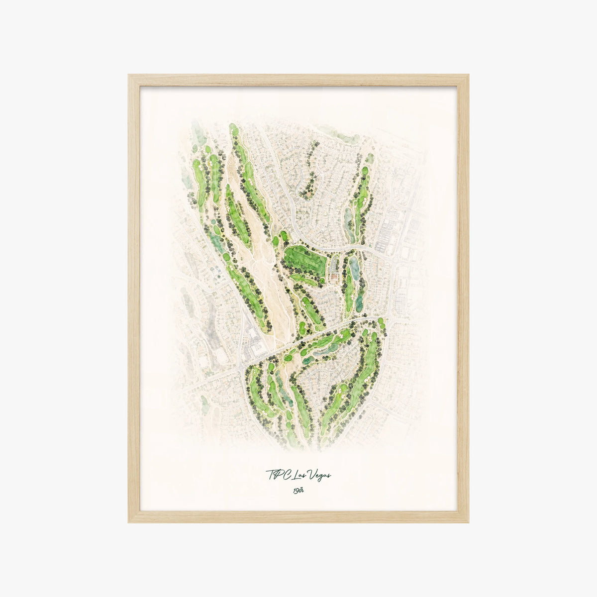 TPC Las Vegas wood frame