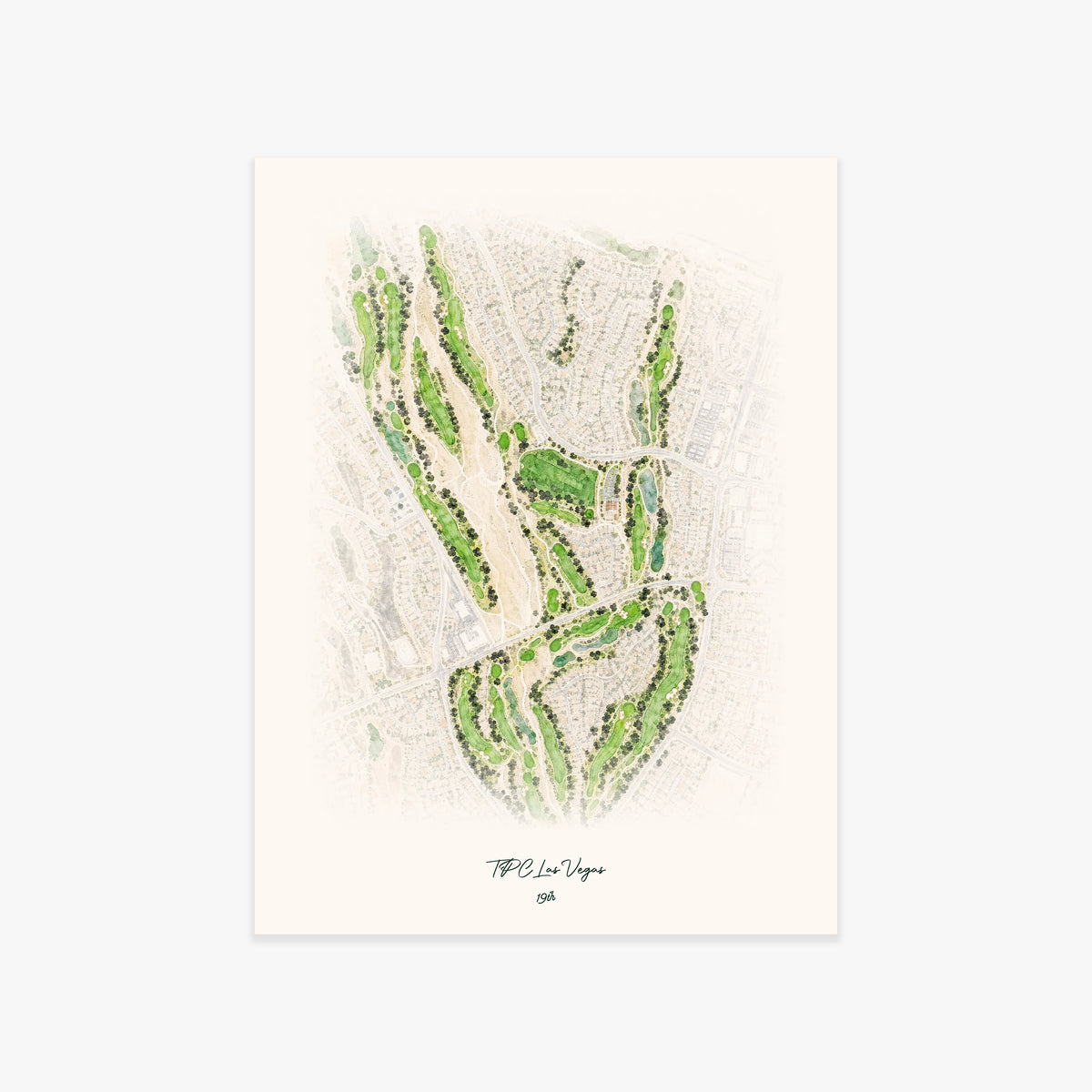 TPC Las Vegas printed artwork