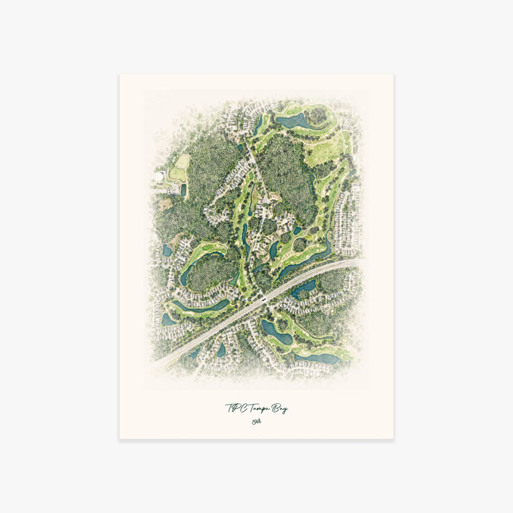 TPC Tampa Bay printed artwork