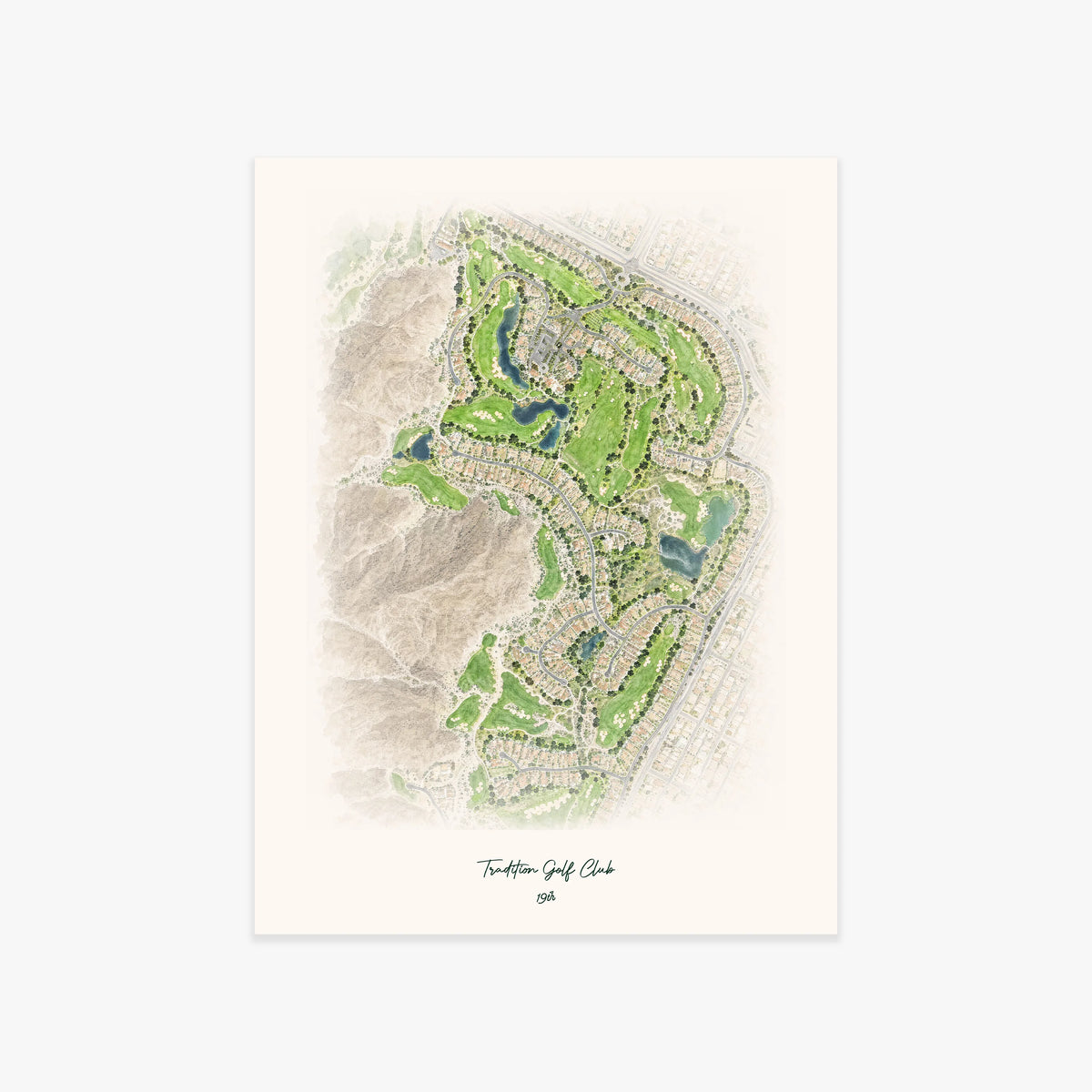 Tradition Golf Club printed artwork