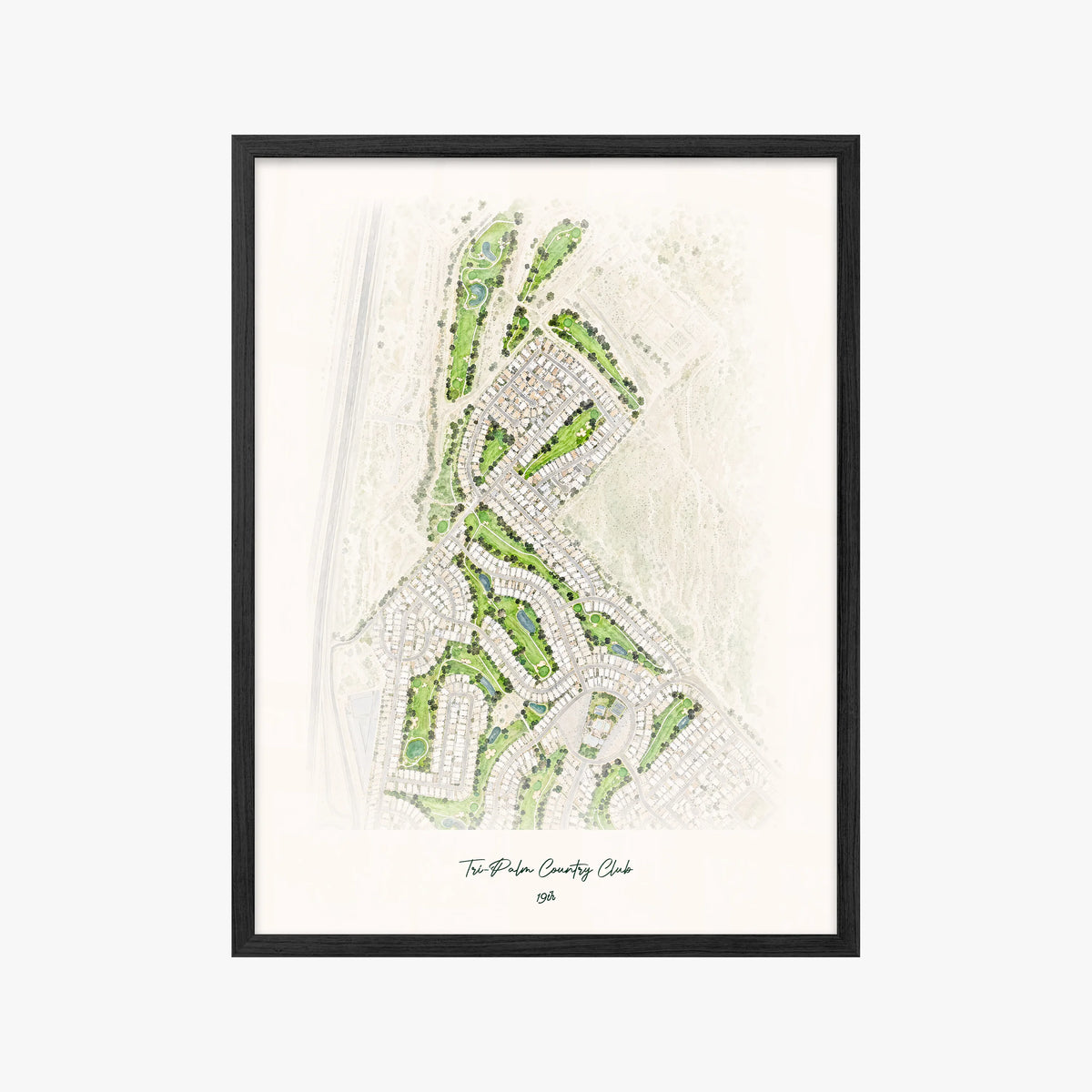 Tri-Palm Country Club black frame
