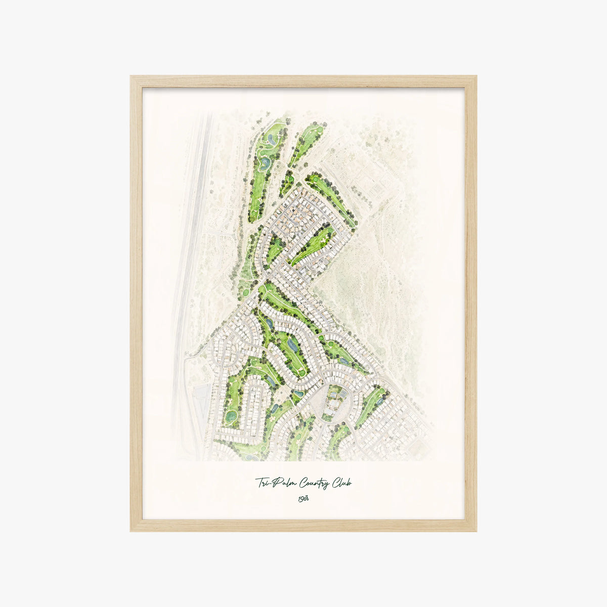 Tri-Palm Country Club wood frame