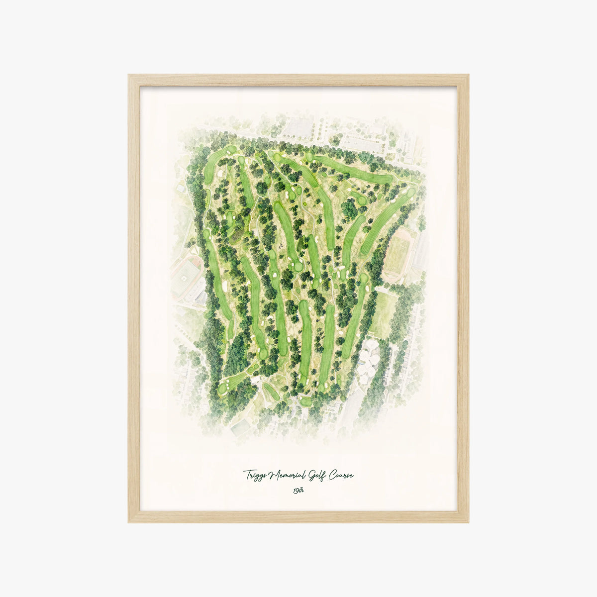 Triggs Memorial Golf Course wood frame