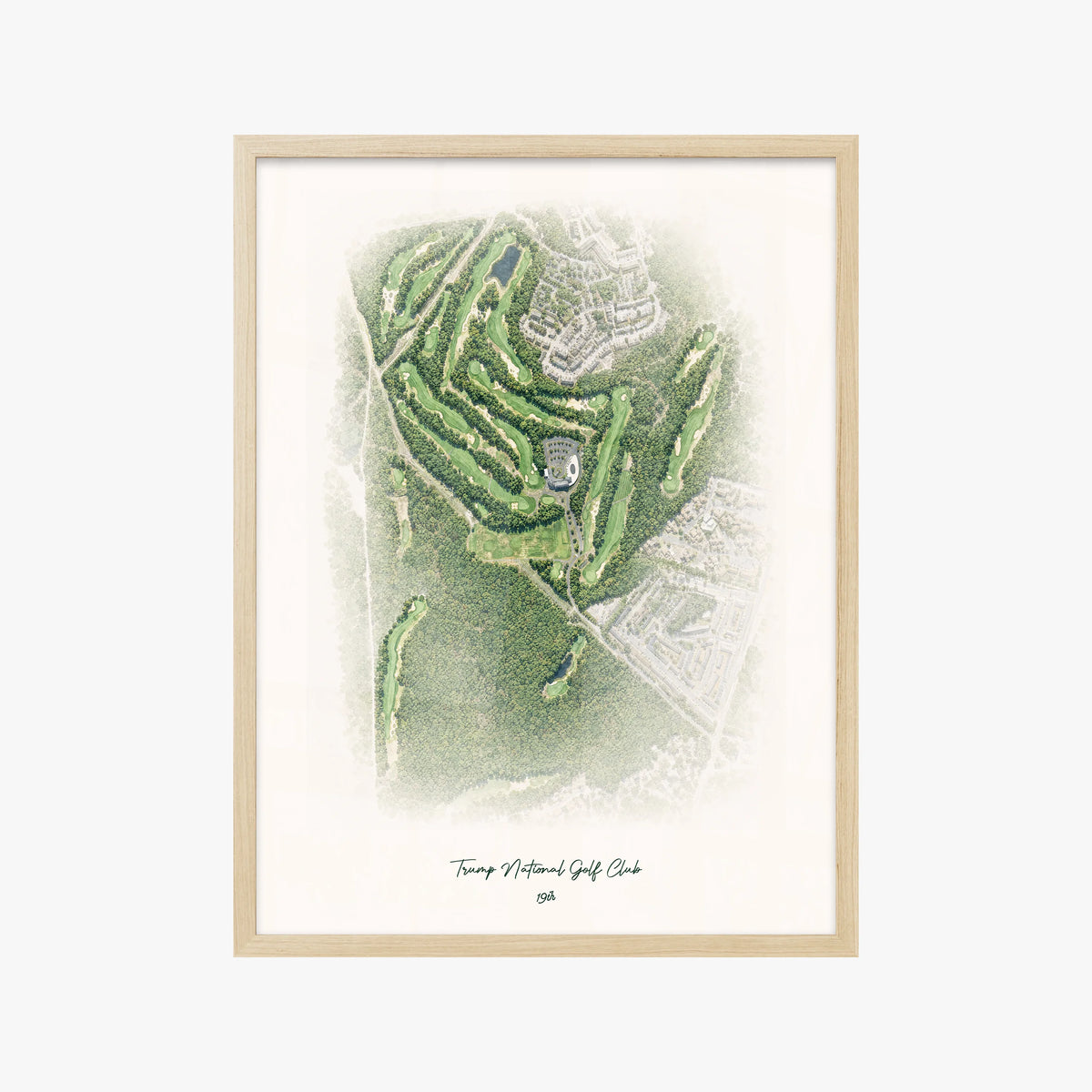 Trump National Golf Club wood frame